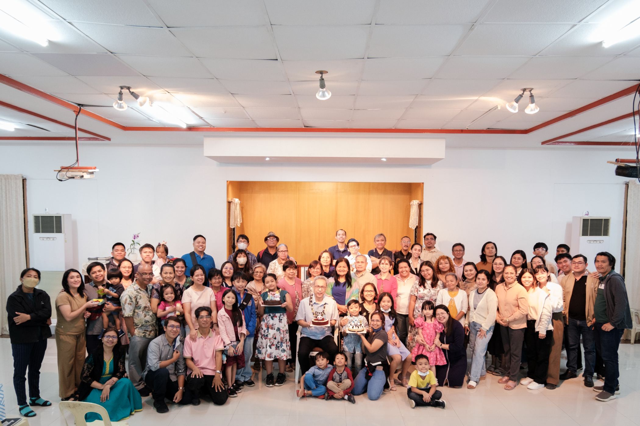 Trinity Bible Church congregation gathered together